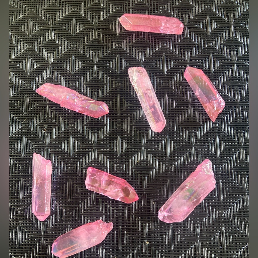 Pink Crystal Quartz Daggers
